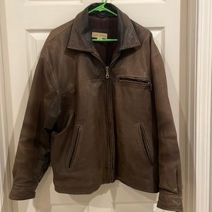 East Island leather jacket with lining size xl
